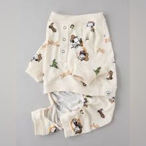 American Eagle peanuts western dog pajamas size medium